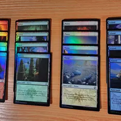 MTG - Complete AFR Set (Forgotten Realms) 20x Basic Lands Foil 262-281 NM 2021 - Image 3