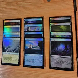 MTG - Complete AFR Set (Forgotten Realms) 20x Basic Lands Foil 262-281 NM 2021 - Image 4