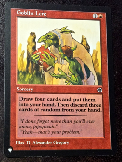 Goblin Lore x1 The List - Mystery Booster MTG NM-M + *BONUS FULL ART* - Image 1