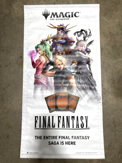 MTG Magic the Gathering Final Fantasy WPN Vinyl Banner Sign 28" x 48" - Image 1