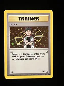 Brock 15/132 *1st Edition* Holo Rare Trainer 2000 Pokemon Gym Challenge - Image 1