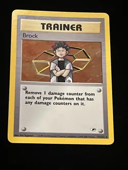 Brock 15/132 *1st Edition* Holo Rare Trainer 2000 Pokemon Gym Challenge - Image 2