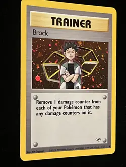 Brock 15/132 *1st Edition* Holo Rare Trainer 2000 Pokemon Gym Challenge - Image 4