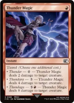 Thunder Magic 0165 MTG FINAL FANTASY Common NP - Image 1