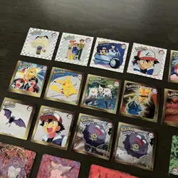 Pokemon Cards Art Box Lot Of Lenticular Flipz, Stickers, Gold & Silver Stickers - Image 2