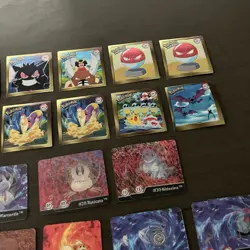 Pokemon Cards Art Box Lot Of Lenticular Flipz, Stickers, Gold & Silver Stickers - Image 4