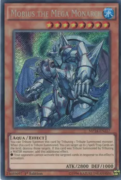 Yugioh Mobius The Mega Monarch MP14-EN217 Secret Rare 1st Edition NM - Image 1