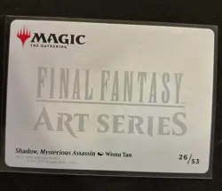 Shadow, Mysterious Assassin (Gold Stamped Art Series) #26/53 Final Fantasy MTG - Image 2