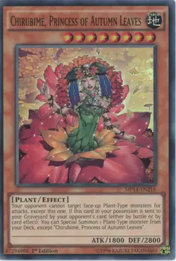 Yugioh Chirubime, Princes Of Autumn Leaves MP14-EN216 Super Rare 1st Edition NM - Image 1