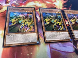 Yugioh 3x Z-Zillion Tank Super OP28-EN007 Pack Fresh - Image 2