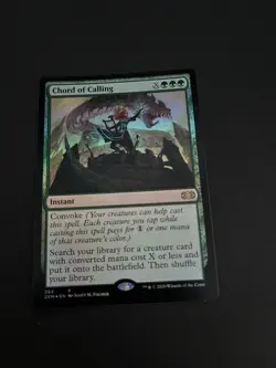MTG: Double Masters Chord Of Calling Foil Promo Rare 384 Trading Card TCG - Image 1
