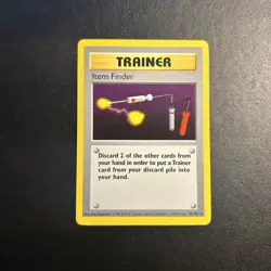 Item Finder 74/102 Base Set Shadowless Pokemon Card Moderately Played MP + - Image 1