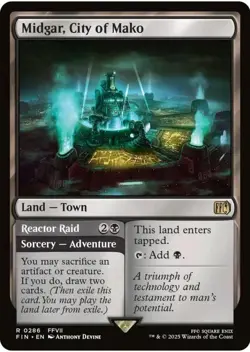 Midgar, City Of Mako - Final Fantasy #286 FF NM RARE MTG Card MAGIC - Image 1