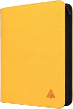 Elegant 9-Pocket Card Binder for 828 Trading Cards - Ringless & Yellow Style - Image 3