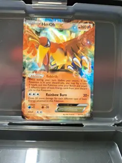 Pokemon TCG Ho-Oh EX 22/124 Dragons Exalted Ultra Rare Holo Card 2012 Edition - Image 1