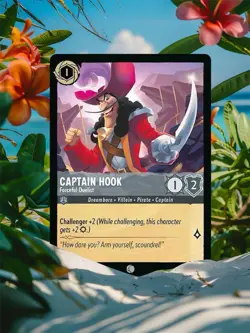 Captain Hook - Forceful Duelist - Reign of Jafar - Disney Lorcana Card - Image 1