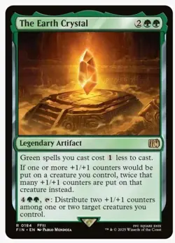 The Earth Crystal - FINAL FANTASY #184 RARE MTG FF Magic the Gathering Card - Image 1