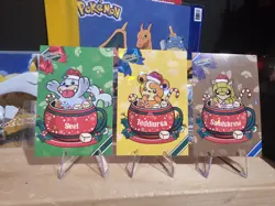 Pokemon Merry Christmas Card Database - Holiday Seel, Teddiursa, & Sandshrew - Image 4