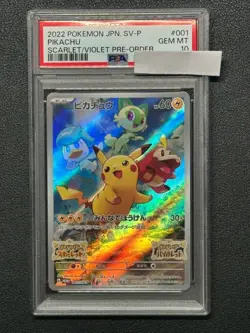 Psa10 Pikachu Promo Promo001 Sv-P Promotional Card Pokemon - Image 1