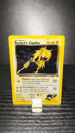 Rocket's Zapdos (holo) - Gym challenge 15/132 - Light Play - Pokemon Card - Image 3