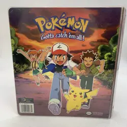 Vintage Nintendo 1999 Ash Brock and Misty Pokemon 3-Ring Card Binder Used - Image 5