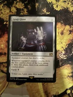 1x Genji Glove MTG Final Fantasy Rare Nonfoil LP - Image 1