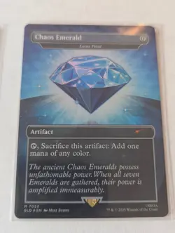 Blue Chaos Emerald (Lotus Petal) 7033 Secret Lair Drop Sonic Bonus MTG NM - Image 1