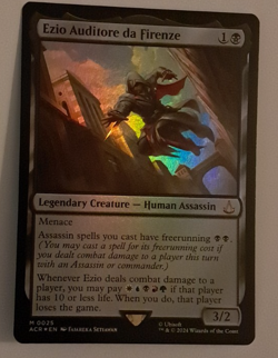 Ezio Auditore da Firenze Foil NM/M Assassin's Creed MTG Magic the Gathering - Image 1
