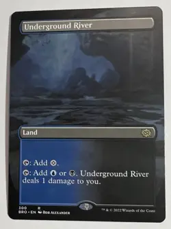 MTG: The Brothers War Underground River Borderless Rare BRO 300 - Image 1