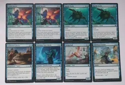 8x MTG THEROS Beyond Death Card Water/BLUE Non-Holo Mint/NM Magic The Gathering - Image 1