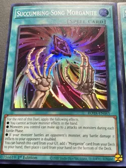 3x Succumbing-Song Morganite | ROTA-EN065 | Super Rare | NM | 1st Ed | YuGiOh! - Image 2