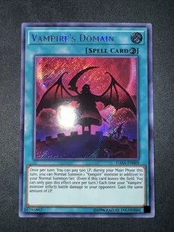 Vampire's Domain DASA-EN009 Dark Saviors Unlimited Yugioh TCG Near Mint - Image 1