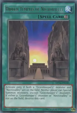 Yugioh Hidden Temples Of Necrovalley MP14-EN230 Rare 1st Edition NM - Image 1