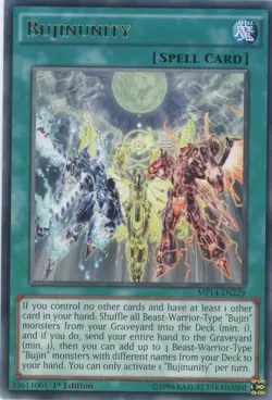 Yugioh Bujinunity MP14-EN229 Rare 1st Edition NM x3 Play Set - Image 1