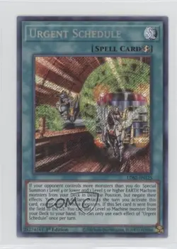 Urgent Schedule Ultra Rare 1st Ed. YuGiOh Legendary Duelists: Season 2 7ba - Image 1