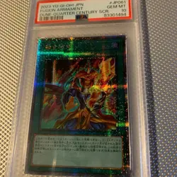 PSA10 Quarter Century Secret Rare Fusion Monster YuGiOh OCG Card - Image 1