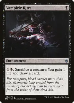 [MTG] Vampiric Rites (124) (BFZ) LP-HP - Image 1