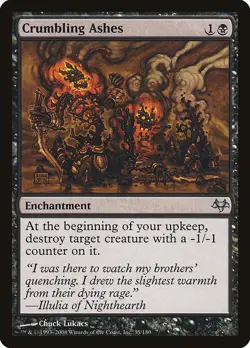 [MTG] Crumbling Ashes (035) (EVE) LP-HP - Image 1