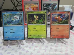 Pokemon TCG Unova Poster Collection Promo Cards: Snivy, Tepig, Oshawott Holo - Image 1