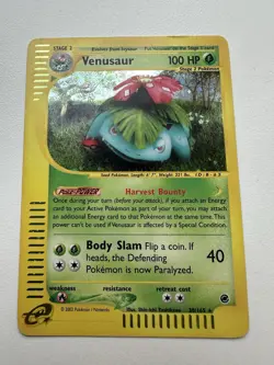 Venusaur Holo Rare 30/165 Expedition Base Set WOTC Vintage Pokemon - Image 2