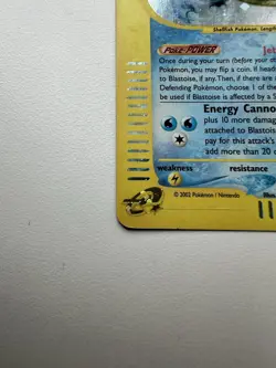 Blastoise Holo Rare 4/165 Expedition Base Set WOTC Vintage Pokemon - Image 3