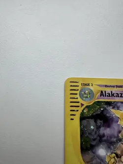 Alakazam Holo Rare 1/165 Expedition Base Set WOTC Vintage Pokemon - Image 3