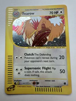 Fearow Holo Rare 11/165 Expedition Base Set WOTC Vintage Pokemon - Image 2