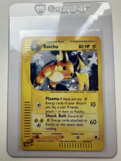 Raichu Holo Rare 25/165 Expedition Base Set WOTC Vintage Pokemon - Image 1