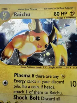Raichu Holo Rare 25/165 Expedition Base Set WOTC Vintage Pokemon - Image 3