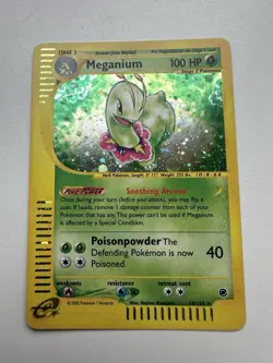 Meganium Holo Rare 18/165 Expedition Base Set WOTC Vintage Pokemon - Image 2