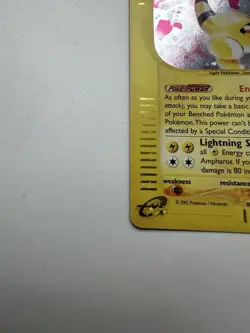 Ampharos Holo Rare 2/165 Expedition Base Set WOTC Vintage Pokemon - Image 2