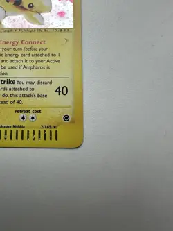 Ampharos Holo Rare 2/165 Expedition Base Set WOTC Vintage Pokemon - Image 5