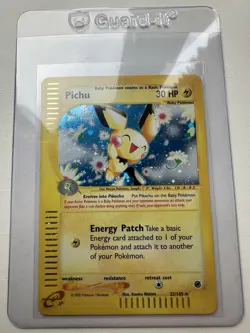 Pichu Holo Rare 22/165 Expedition Base Set WOTC Vintage Pokemon - Image 1