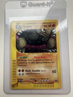 Golem Holo Rare 14/165 Expedition Base Set WOTC Vintage Pokemon - Image 1